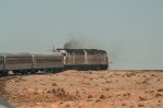 Grand Canyon Railway traveling to the Canyon